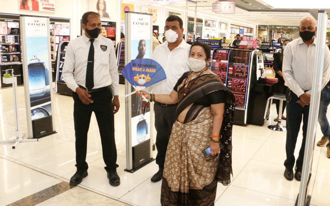 गोरेगाव (पूर्व ) येथील ओबेरॉय मॉलची  महापौर किशोरी पेडणेकर यांनी केली पाहणी